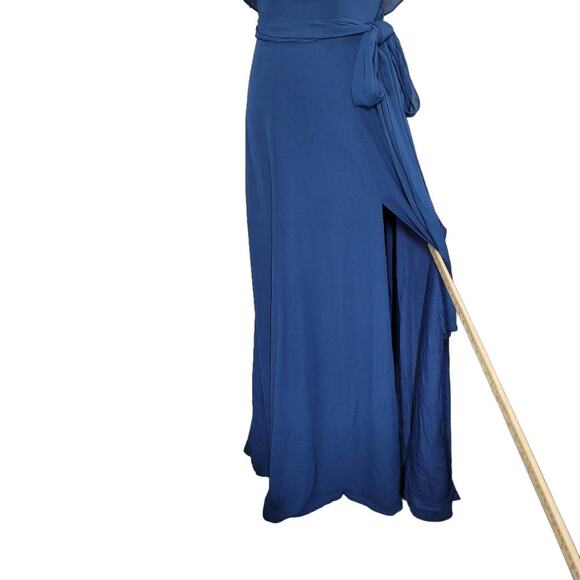 Yumi Kim Ink Carmen Maxi Off the Shoulder Ruffle Maxi Dress Size Small - Picture 8 of 10